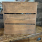 Pottery Barn Founders Wine Box - Rustic Pine Wine Holder with Metal Handles