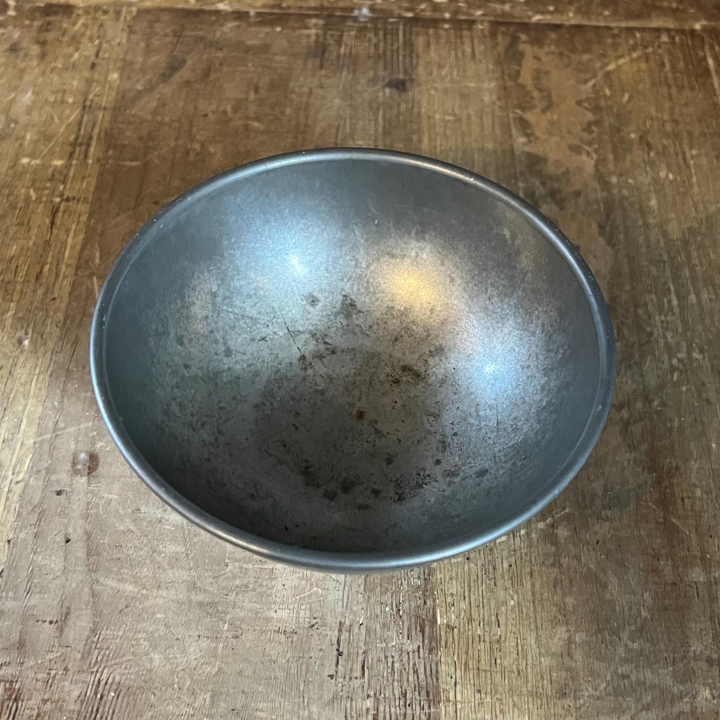 Vintage Small Williamsburg Stieff Pewter Pedestal Bowl