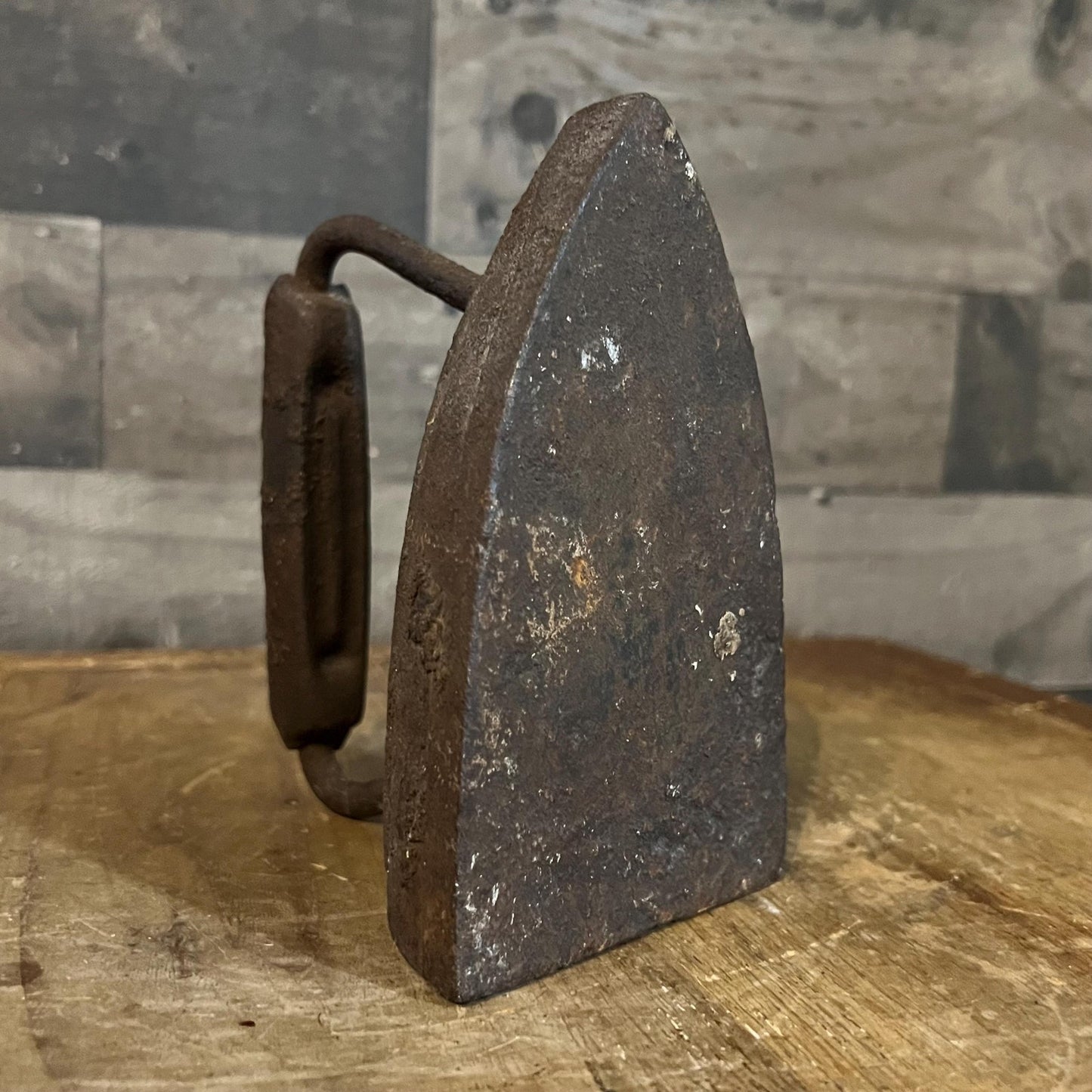 Antique ACW Cast Iron Metal Handled Iron