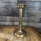 Tall Vintage Solid Brass Candle Holder - Pillar Candle Holder - Candlestick Holder