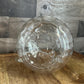 Clear Glass Ribbed Bubble Handled Pitcher