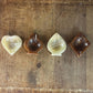 Vintage Onyx Card Suit Ashtray Set - Trinket Dishes - Set of 4