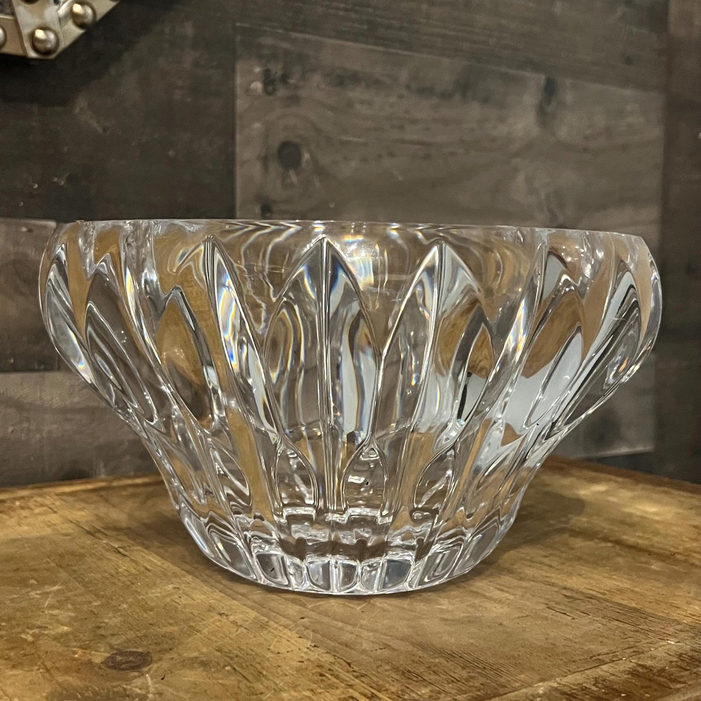 Large Heavy Crystal Bowl