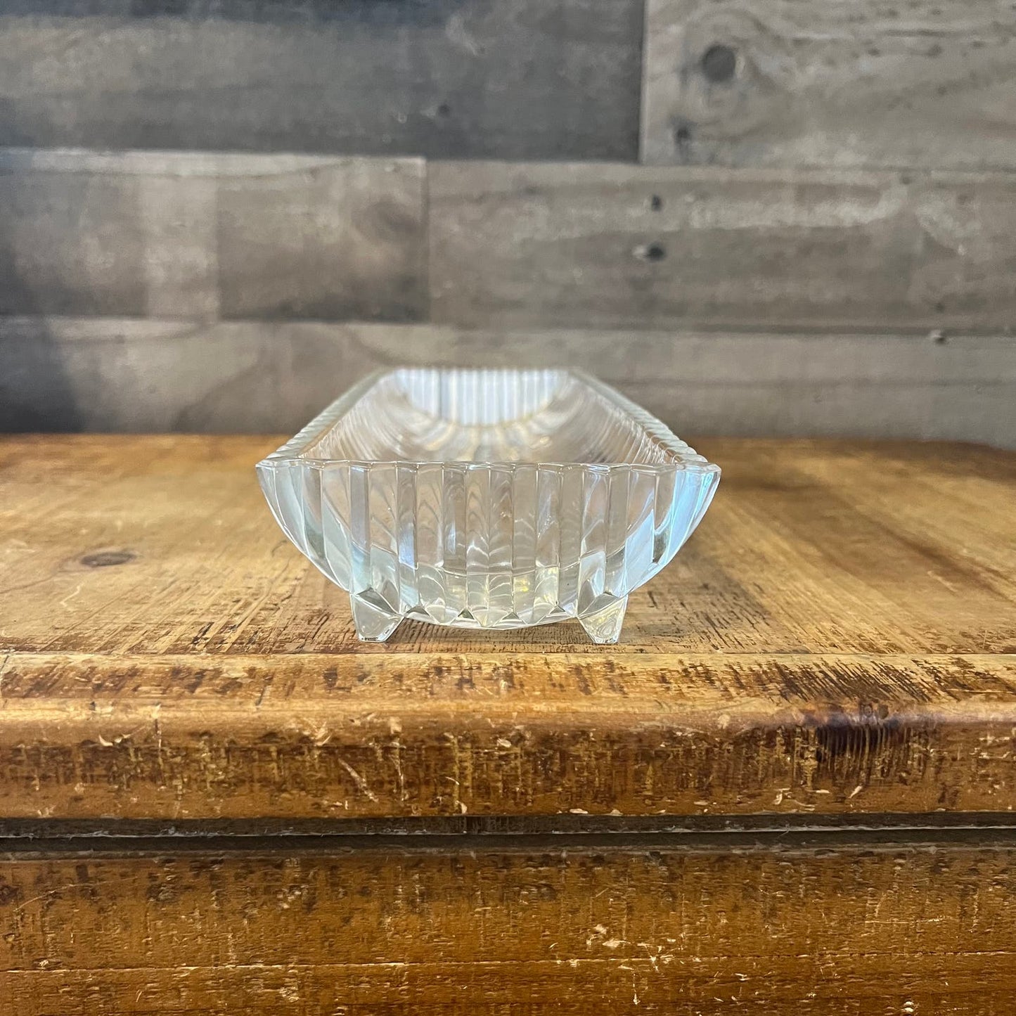 Vintage Heisey Ridgeleigh Ribbed Sawtooth Cracker Tray