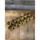 Vintage Brass Napkin Ring Holders - Set of 12