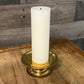 Vintage Brass Pillar Candle Holder