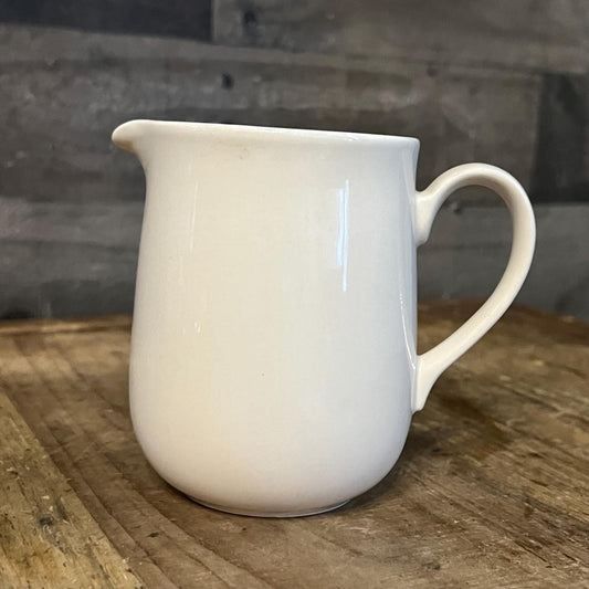 Vintage Corning Creamy White Handled Creamer Pour Server