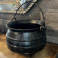 Black Cast Iron Tri Footed Handled Large Cauldron - Cast Iron Pot - Cast Iron Kettle - Cast Iron Bean Pot