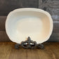 Vintage Ivora Rooksville China Co 930 Creamy White Tone Oval Dish