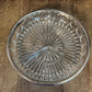 Vintage Crystal 3 Compartment Bowl with Silverplated Rim - Jewelry Dish - Candy Dish - Nut Dish - Berry Server - Key Bowl - Purse Bowl