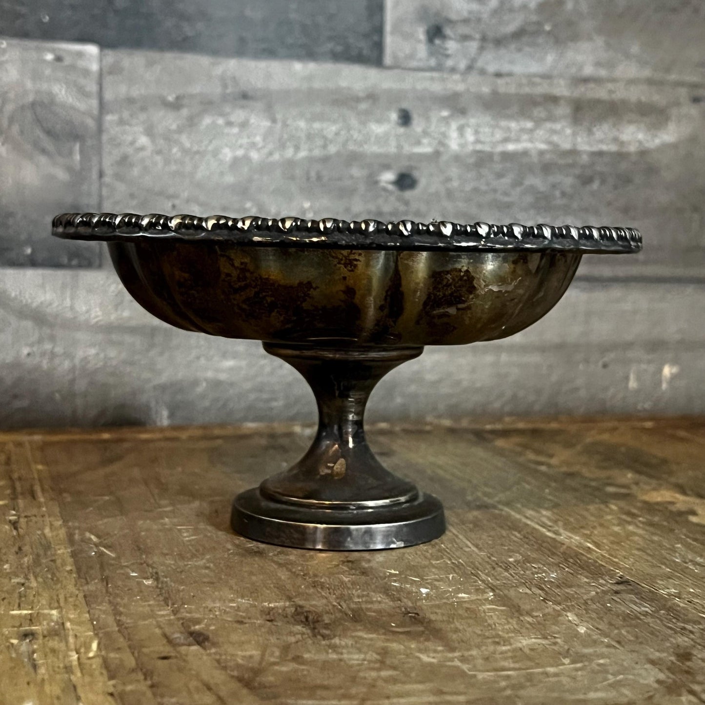 Vintage Oneida Silversmiths Silverplated Compote Pedestal Bowl