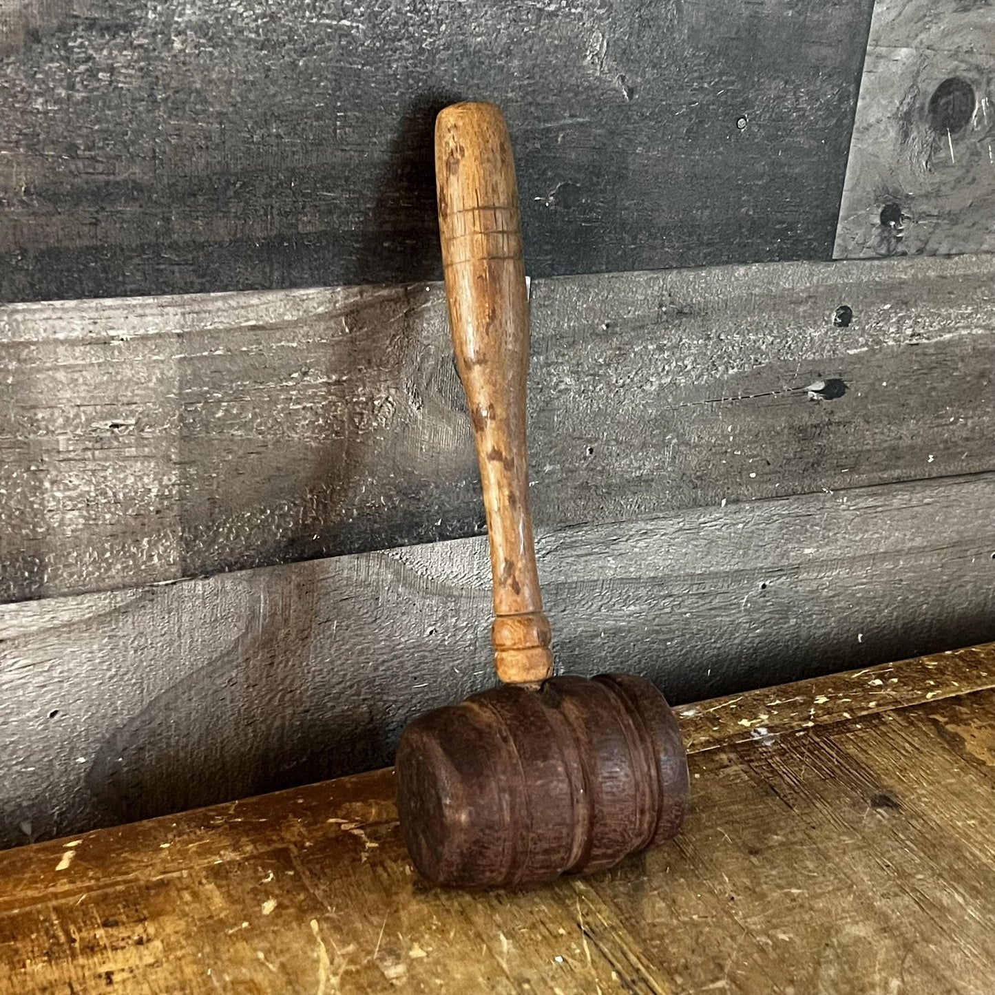 Vintage Wooden Mallet - Judges Gavel