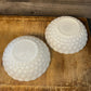 Vintage Anchor Hocking Milk Glass Bubble Bowls - Pair