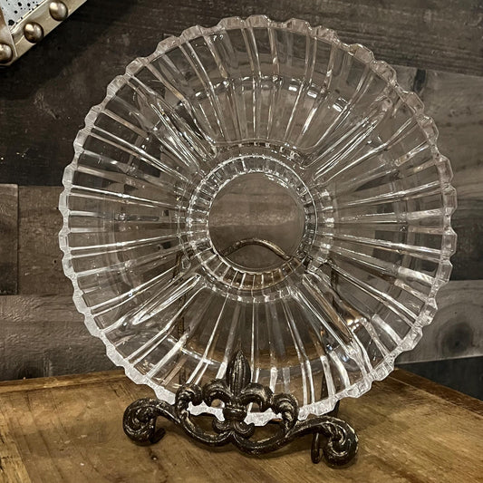 Crystal Clear Alexandria Round Divided Sectional Dish