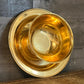 Vintage Tudor Oneida Brass Gold Tone Bowl with Attached Underplate