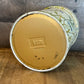 Vintage IRA Denmark Floral Cylinder Lidded Tin Jar
