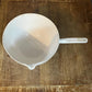 Vintage Coors USA White Porcelain Handled Bowl with Spout
