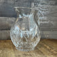 Vintage Crystal Pineapple Etched Handled Pitcher