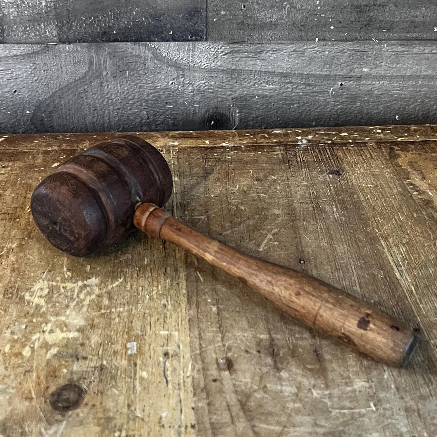 Vintage Wooden Mallet - Judges Gavel