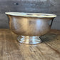 Vintage Gorham Silver Silverplated Small Pedestal Bowl with Clear Bowl Insert