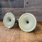 Wedgwood Jasperware Sage Green Candlestick Holders - Pair