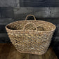 Vintage Large Woven Handled Basket