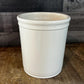Vintage Creamy White Crock Jar Canister - Made in Portugal