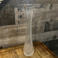 Vintage Clear Glass 12 Finger Swung Vase