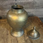 Vintage Brass Lidded Ginger Jar - Urn