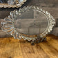 Vintage Oval Clear Glass Tray - Vanity Tray - Perfume Tray - Table Tray