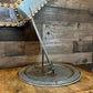 Hearth and Hand Magnolia Galvanized Charger Plate / Tray with Gold Rim Accent - Pair