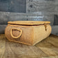 Vintage Republic of China Handled Woven Lidded Rectangular Trinket Box