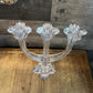 Mikasa Crystal Harlow 3 Candlestick Candelabra