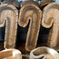 Rustic Christmas Candy Cane Shaped Hand Carved Wooden Dough Bowl