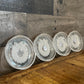 Vintage St. George Crystal Christmas Wreath Coasters - Set of 4