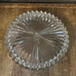 Vintage Crystal 3 Compartment Bowl with Silverplated Rim - Jewelry Dish - Candy Dish - Nut Dish - Berry Server
