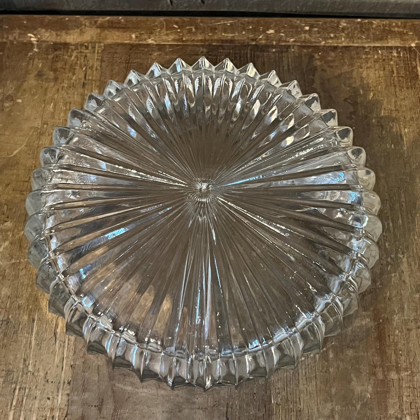 Vintage Crystal 3 Compartment Bowl with Silverplated Rim - Jewelry Dish - Candy Dish - Nut Dish - Berry Server