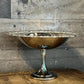 Vintage Oneida Silverplated Long Stem Pedestal Compote Shallow Bowl