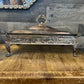 Vintage Silverplated Rectangular Footed Lidded Casserole Dish Holder with Anchor Hocking Clear Glass Casserole Dish