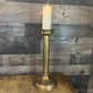Tall Vintage Solid Brass Candle Holder - Pillar Candle Holder - Candlestick Holder
