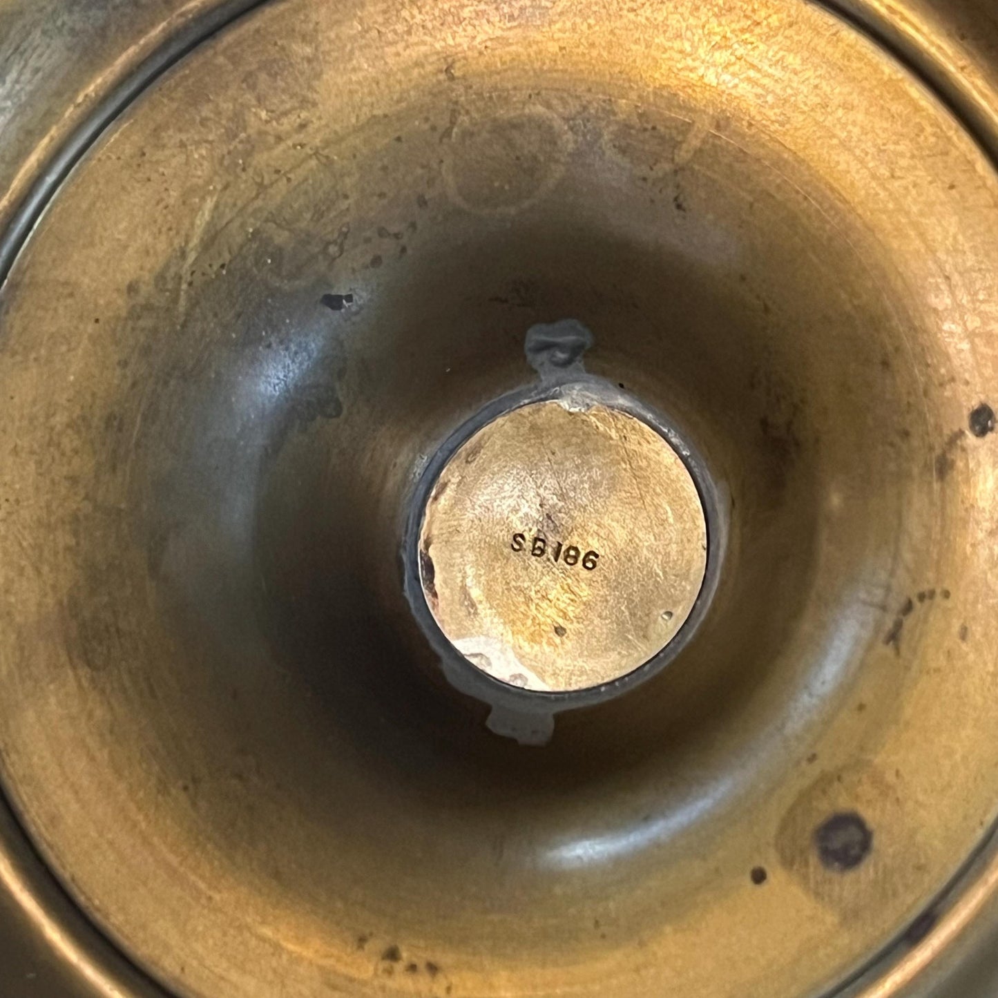 Vintage Brass Compote Pedestal Bowl