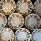 Vintage Royal Worcester Virginia Floral Saucers - Set of 10