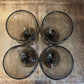 Vintage Libbey Brown Glass Premier Water Goblets - Iced Tea Glasses - Set of 4