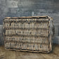 Woven Wicker Double Handle 4 Compartment Basket - Utensil Caddy - Picnic Caddy