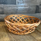 Vintage Woven Wicker Round Basket