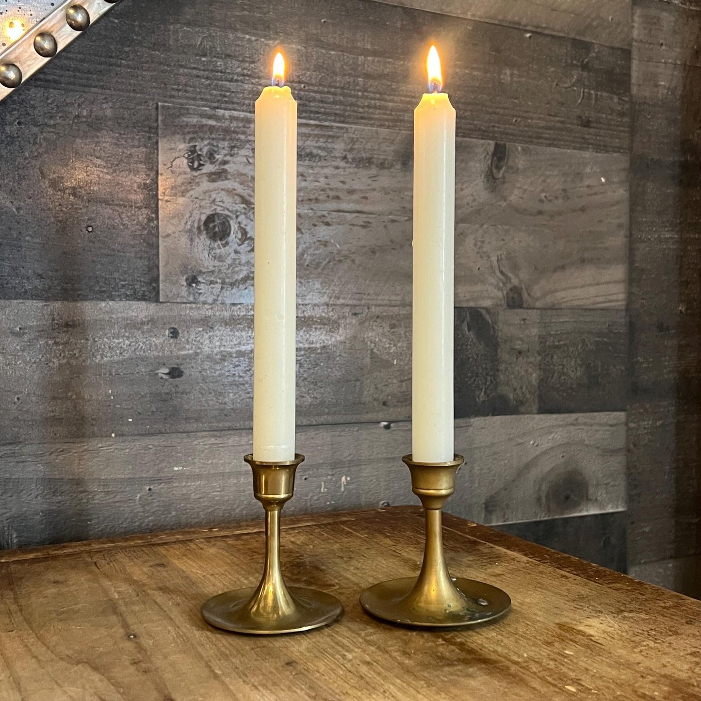 Vintage Himark Brass Candlestick Holders - Pair