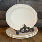 Vintage White Oval Plates - Set of 4