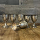 Sterling Silver Pedestal Compote Cordial Glasses - Set of 6