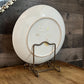 Vintage Hand Painted Porcelain Floral and Grapevine Round Plate