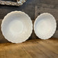 Vintage Anchor Hocking Milk Glass Bubble Bowls - Pair